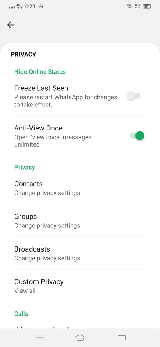 Anti-Delete Messages GB WhatsApp screenshot