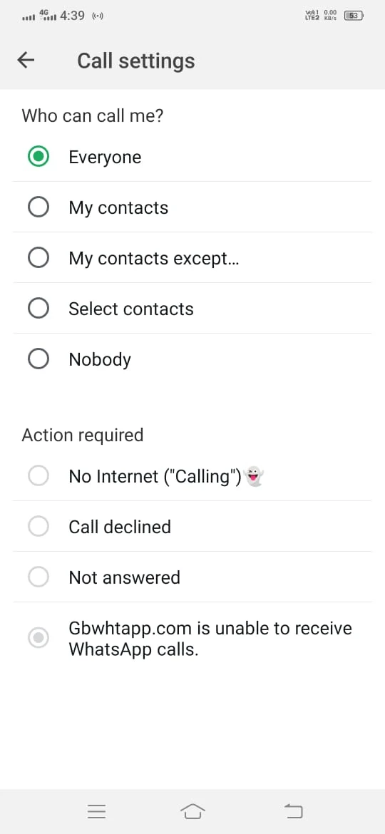 Ghost Mode GB WhatsApp screenshot