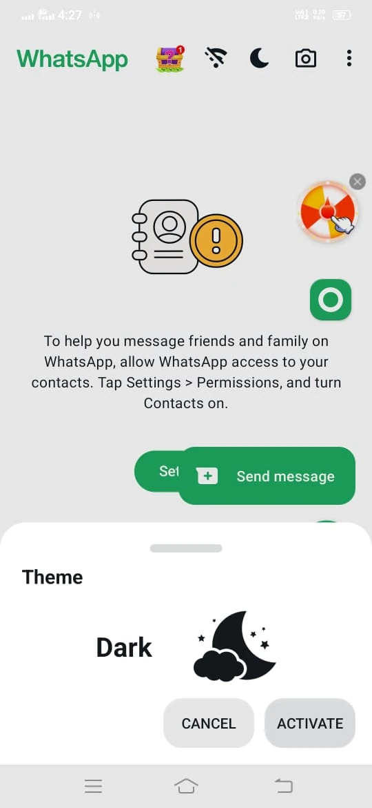 Dual Accounts GB WhatsApp screenshot