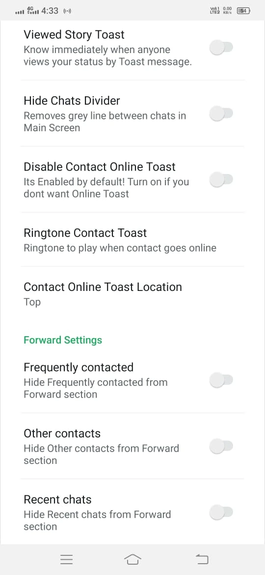 Advanced Customization GB WhatsApp screenshot