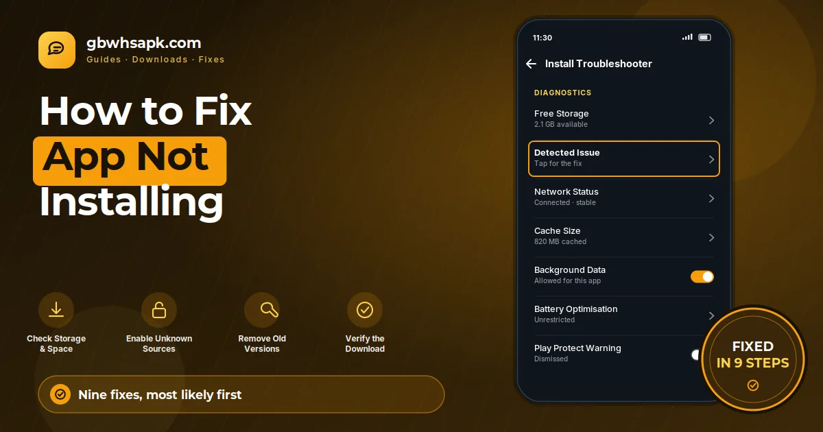 How to Fix GB WhatsApp Not Installing featured visual