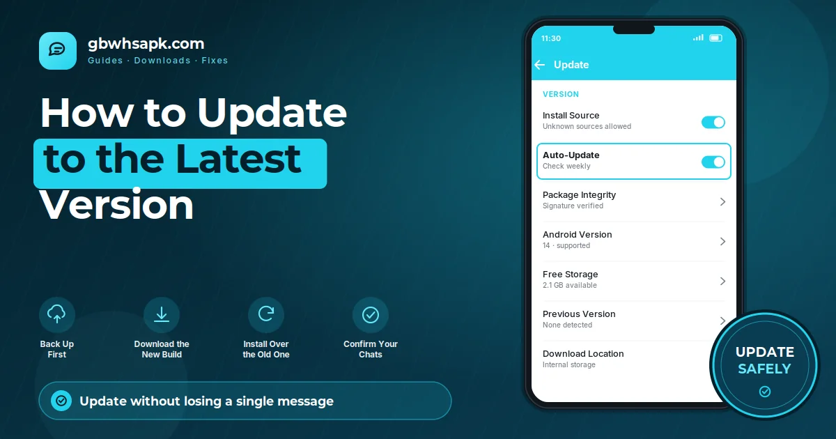 How to Update GB WhatsApp to the Latest Version featured visual