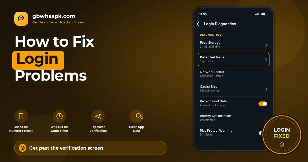 Como corrigir GB WhatsApp problema de logins featured visual