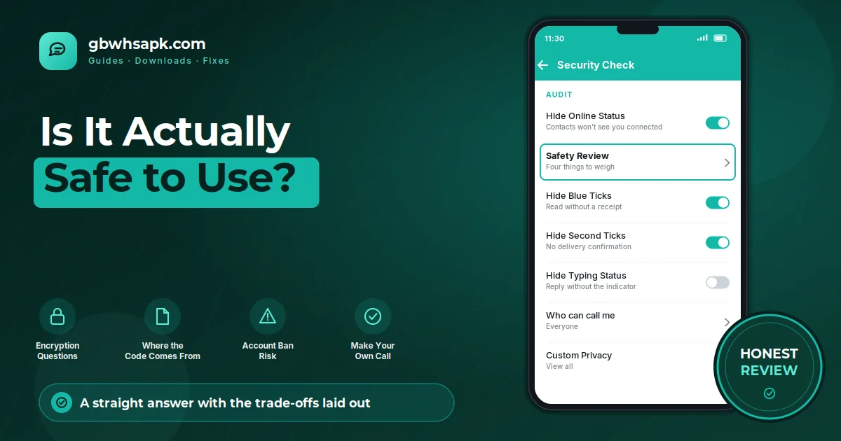 É seguro usar GB WhatsApp featured visual